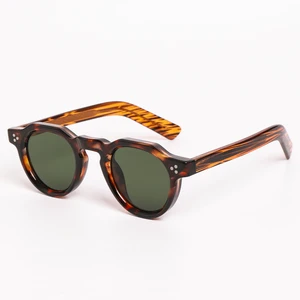 Lbashades 3524 Retro Sunglasses Vintage Frame UV400 High Quality Custom Logo PC Round Frame Sunglasses