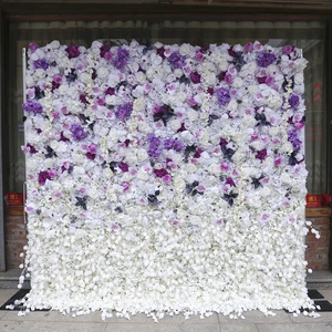 Custom Wedding Decoration Artificial Flower Wall Wedding Backdrop Centerpiece Party Decorations
