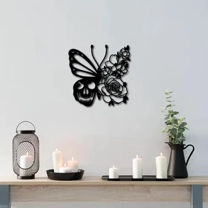 China Wholesale Halloween Wooden Butterfly Wall Decoration Indoor Outdoor Home Living Office Art Ornaments for Party Decorations