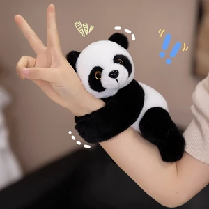 Cute Christmas Gifts Custom Plush Toy Plush Forest Zoo Animal Hand Clap Bracelet Pat Belt Slap Fox Panda Capybara Tiger Bracelet