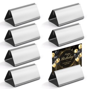 Table Number Holders Place Card Stainless Steel Indoor Wedding Table Name Holder Stands Office Tag Photo Menu Banquet Birthday