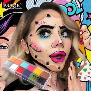 Professional Wholesale Halloween Makeup Kit Natural Non-Toxic Waterproof Face Paint for Kids for Body Painting