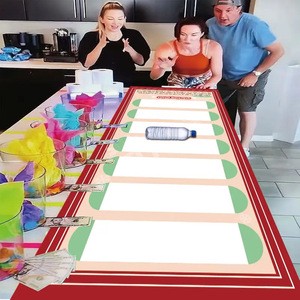 Party Game for Kids & Adults Fun Challenge Activity for Family Gatherings Birthdays & Holidays Bottle Roll Game Mat