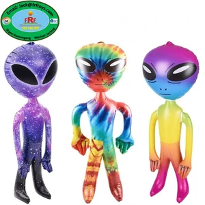 Novelty Toy Party Decoration PVC Inflatable Colorful UFO Martian Alien