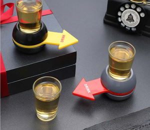 Rotating Punishment Drinking Wheel Interactive Party Game Supply for Bar Atmosphere & Gathering Fun