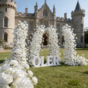 Western Wedding Flower Wall Classic Artificial Floral Panel Europe