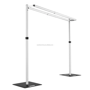 A84 Easy to Install 6-10FT Wedding Canopy Stand Metal Frame Adjustable Wide Heavy Duty Wedding Backdrop Flower Wall Stand