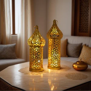 Arabian Wind Lamps Muslim Ramadan Festival Lanterns for Home Decoration Festival Supplies