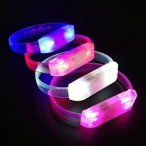 Custom Logo LED Wristbands for Pub Concert Live House Glow Sound Activated Voice Control Bracelets for Parties Christmas Events