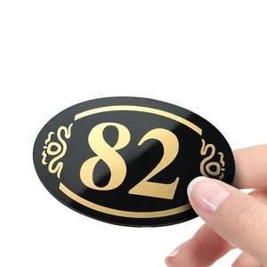 Custom Acrylic Door Sign Table Number Plate UV Printing Personalized for Restaurants Cafes Hotels Bars Offices Billiard Rooms