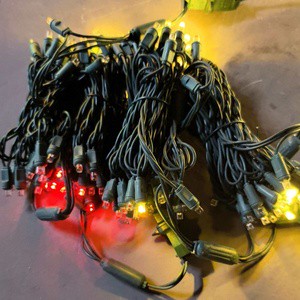 Commercial Christmas LED Lights 5mm Flashing IP65 Rated PVC Landscape Sign Light String for Indoor/Outdoor Xmas Tree Decoration