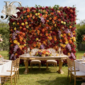 Boho 3D Flower Wall Panel Wedding Gypsophila Photo Backdrop Burgundy Flower Wall Vintage Wedding Photo Booth Backdrop