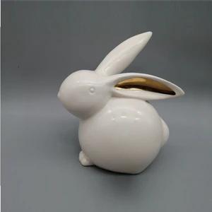 Easter Decoration Lowest Price White Porcelain Ceramic Rabbit
