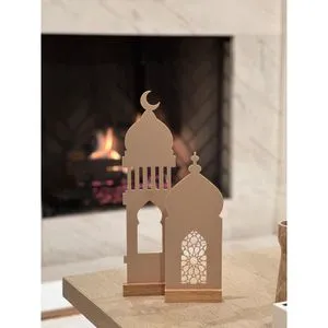 RR ENTERPRISES Rustic Wooden Accent for Home Decor Ramadan Supplies India