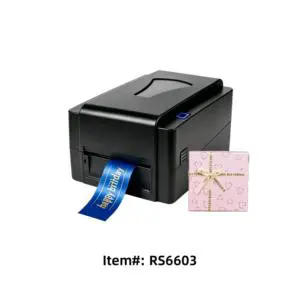 Desktop Thermal Transfer Satin Ribbon Printer Gold Foil Garment Label Flower Wrapping Ribbon Party Banner Printing Machine