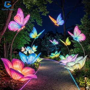 Turnkey Decorative Lighting Project Solution Butterfly Theme Lantern Festival for Theme Park & Cultural Festival