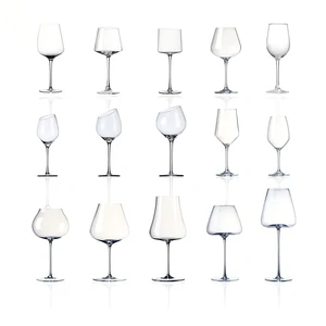 Wholesale Light Luxury Wine Glass Borosilicate Glass Of Wine Gift Box Set High Appearance Level Tall Pink Wine Glasses