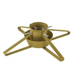 Custom Gold Metal Home Made Christmas Tree Stand for Christmas Holiday