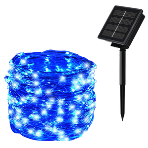 LED Solar Fairy String Light Waterproof IP44 220V 3500K Warm White Portable For Outdoor Garden Christmas Decoration Lighting
