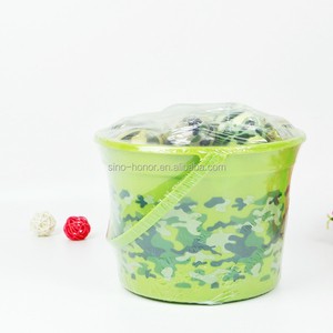 New Luxury Plastic Environmental Protection Easter Eggs with Basket Letterpress Printed