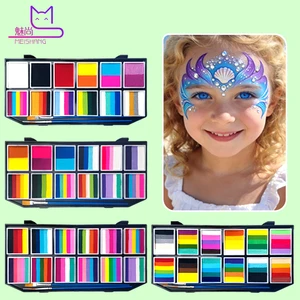 Mei Shang Wholesale Water-Based Face & Body Paint Palette with Paint Stick for Kids' Halloween Makeup & Festival Occasions