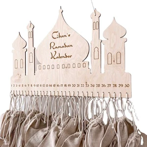 2023 Ramadan Decorations Crafts Advent Calendar Wooden Ramadan