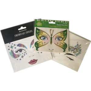 New Waterproof Cream Self-adhesive Temporary Festival Party Glitter Face Art Decoration Rhinestone Sticker