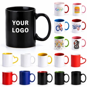 ZREGGUR Custom Mugs Factory Price Colorful Beer Mugs For Printing High Quality 11Oz White Sublimation Ceramic Coffee Mug