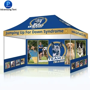 Custom Vendor Booth Portable Pop up Promotional 10x10 10x20 Advertising Waterproof Canopy Trade Show Outdoor Tents for Events