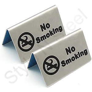 Stainless Steel Reserved Table Sign Sign Board Name Plates Holder Paper Card Table Holder Price Desk Sign Nameplate