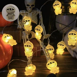 Halloween Jack-o '-lantern Holiday Party Decoration Ambiance Lights Halloween Pumpkin LED String with Battery Box USB Plug