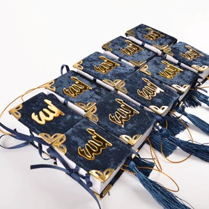 Dark Blue Arabic Mini Quran Book for Muslim Gifts Eid Favors Car Hanging Ramadan Party Decoration