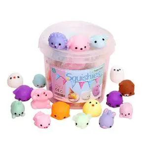 Bluk Packing Squishies Squishy Toy Party Favors for Kids Birthday Party 24pcs Mini Soft Kawaii Children Goodie Bag Toy