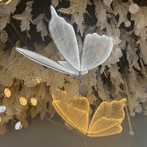 Wedding Runway Stage Decoration Lights Wedding Props Luminous butterfly Pendant