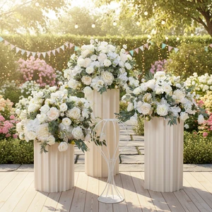 Wedding Centerpieces Table Decorations Silk Flower Ball Decoration Wedding Backdrop Decoration Large Artificial Flowers Ball