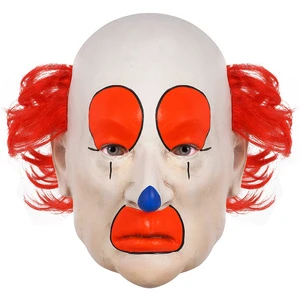 Wholesale 2026 Halloween Scary Weird Latex Clown Mask Rechargeable Props for Christmas Easter Masquerade Festivals Party Masks