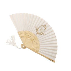 BSBH 2025 Hot Sales Customized Wholesale Bamboo Folding Hand Fans DIY Style Painting For Wedding Party Business Decoration Gifts