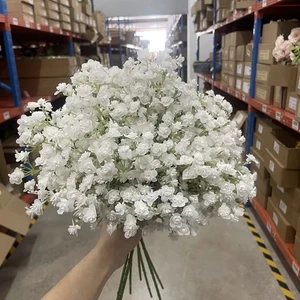 Factory Wholesale Simulation Baby Breath Bouquet Home Wedding Decoration Centerpiece Flower Artificial Gypsophila