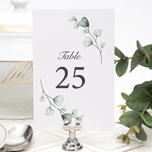 1-25 Table Number Card Place Cards Double Sided Party Table Numbers for Wedding Reception Birthday Party