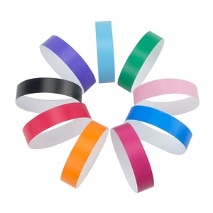 Custom Logo Fast Delivery Waterproof Tyvek Paper Wristband for Event Party Activity Bracelet