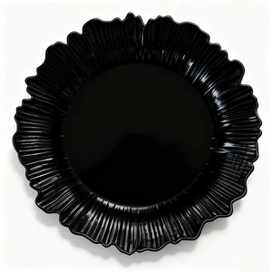 Decorative Clear Disposable Plastic Plates Multi-Color Fruit Dish for Weddings & Parties
