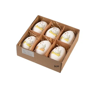 2025 Happy Nature Real Easter Egg Decoration DIY Painted Pattern Easter Toy Gifts for Hunt Game Easter Holiday Supplies