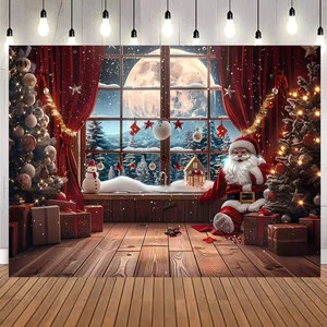 Custom Printing Decorations Party Christmas Happy Birthday Christian Wall Backdrop Party Flag Banner With Eyelets