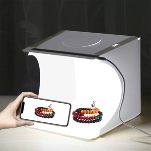 Portable 20cm Small Item Photography Tent Box Easy Folding Photo Lighting Studio Shooting Online 6 Colors 3.5W Backdrops