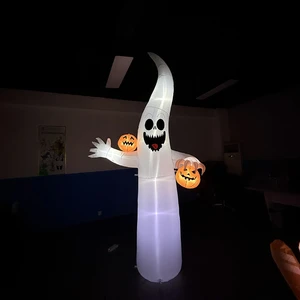 Halloween Inflatable Yard Decorations LED Lighted Inflatable Outdoor Lawn Decor Home Garden Party Halloween Decor Supplies