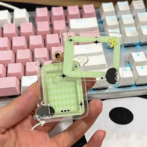 Personalized Screw Closure Acrylic Mini Photo Frame Keychain, Custom Text & Image Acrylic Charm, Key Accessory