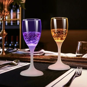 LED Luminous Creative Wine Champagne Glasses for Weddings Parties Novelty Specialty Product for Valentine's Day