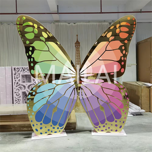 Wedding Furniture Colorful Acrylic Butterfly Shape Backdrops Wedding Decoration Stage for Wedding Events