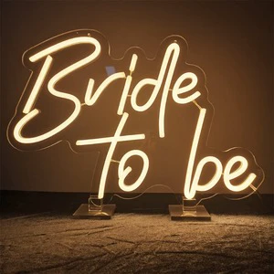Drop Shipping Custom High Brightness LED Acrylic Neon Wedding Party Decoration with Wall Mount Option for Home Use