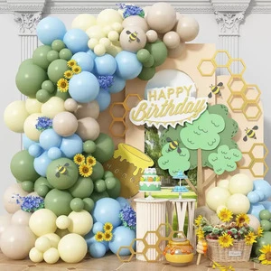 Hot Sale 126/set Forest Colors Theme Balloons Garland Arch Kit for Birthday Party Atmosphere Decoration Supplies